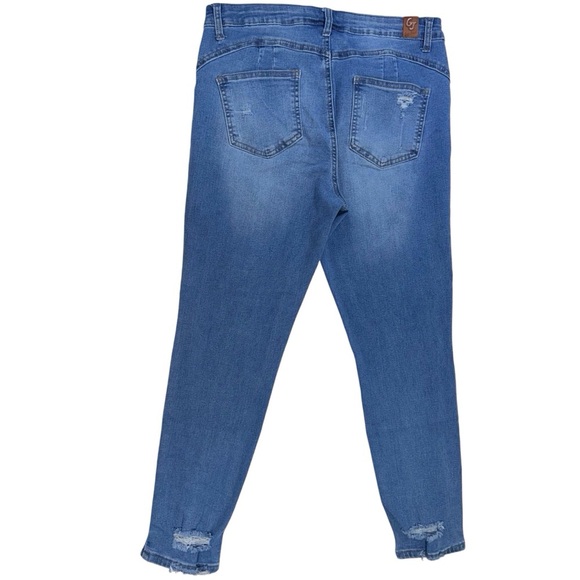 GOGO Skinny Leg Distressed Jeans Size 13 Juniors - Picture 7 of 14